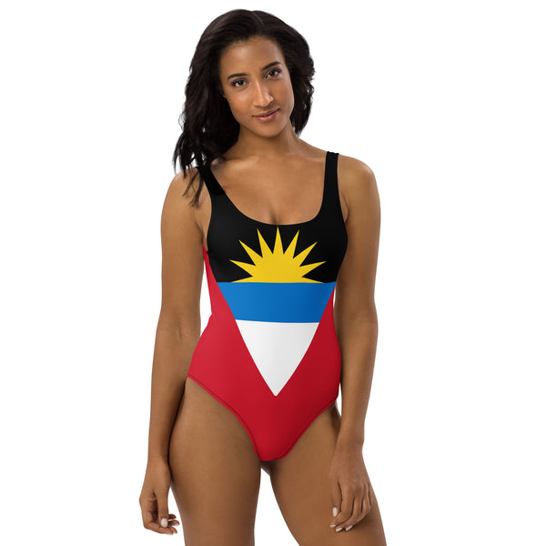 Antigua and Barbuda Patriotic One-Piece Swimsuit