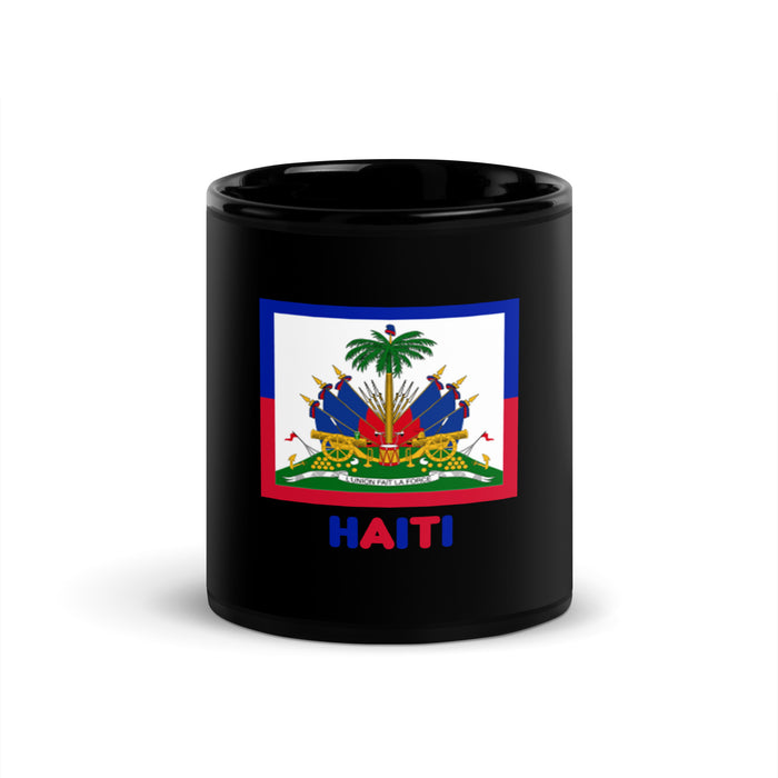 Haiti Black Glossy Mug