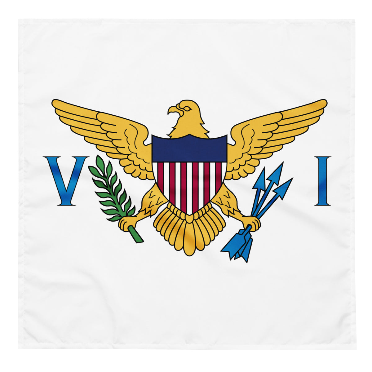 US Virgin Islands Bandana – White Crest