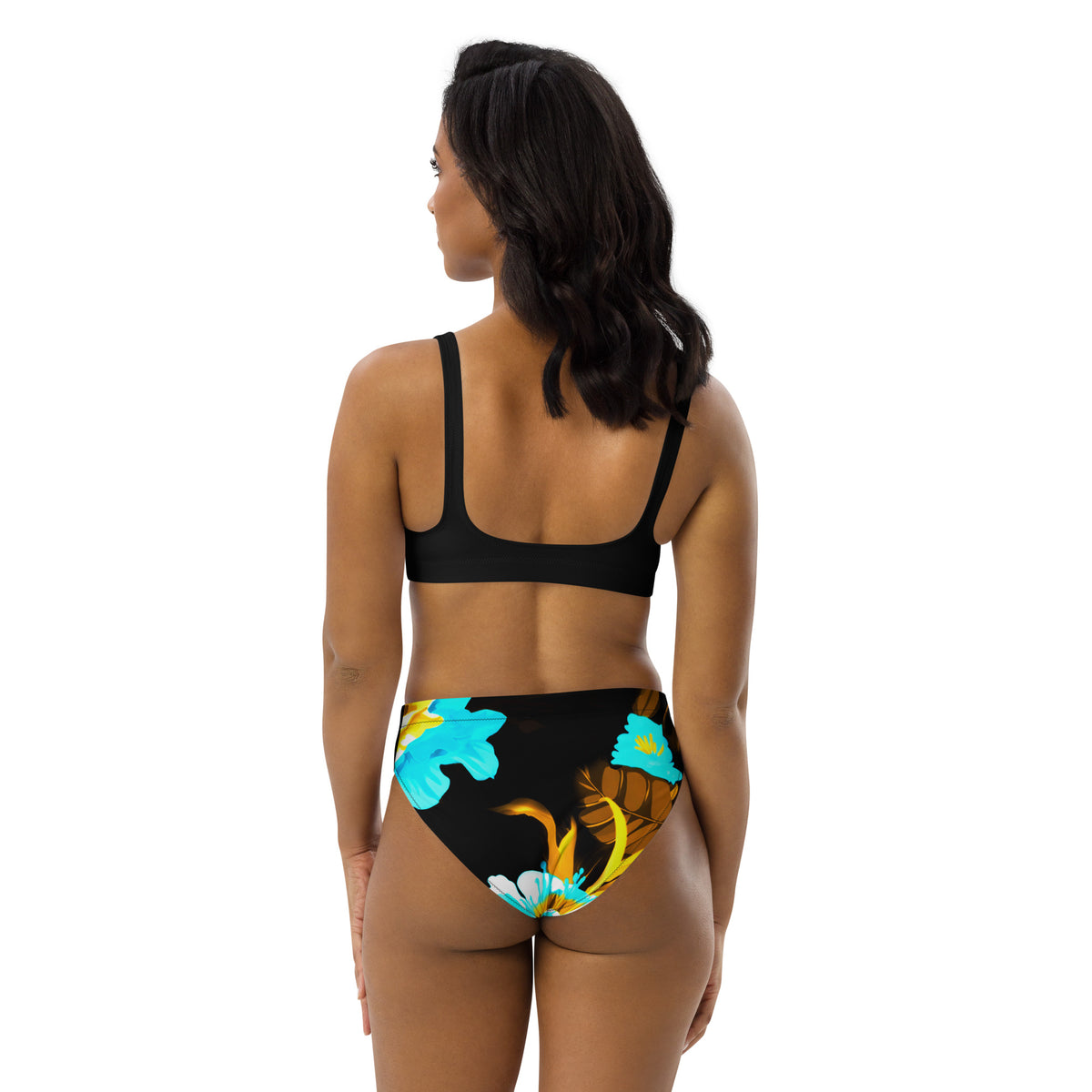 Floral High-Waisted Bikini