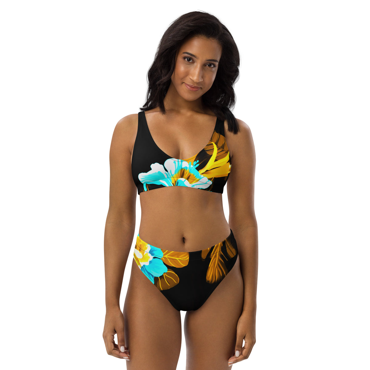 Floral High-Waisted Bikini