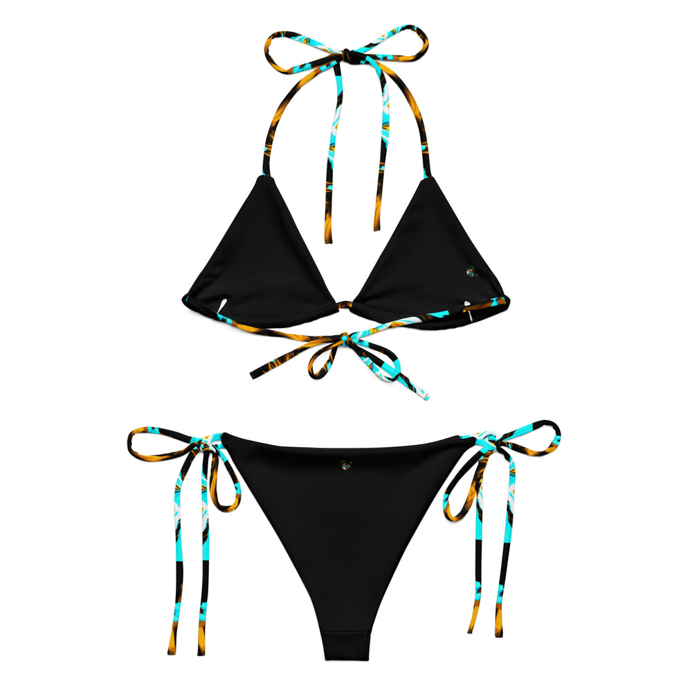 
                      
                        All-over print recycled string bikini
                      
                    