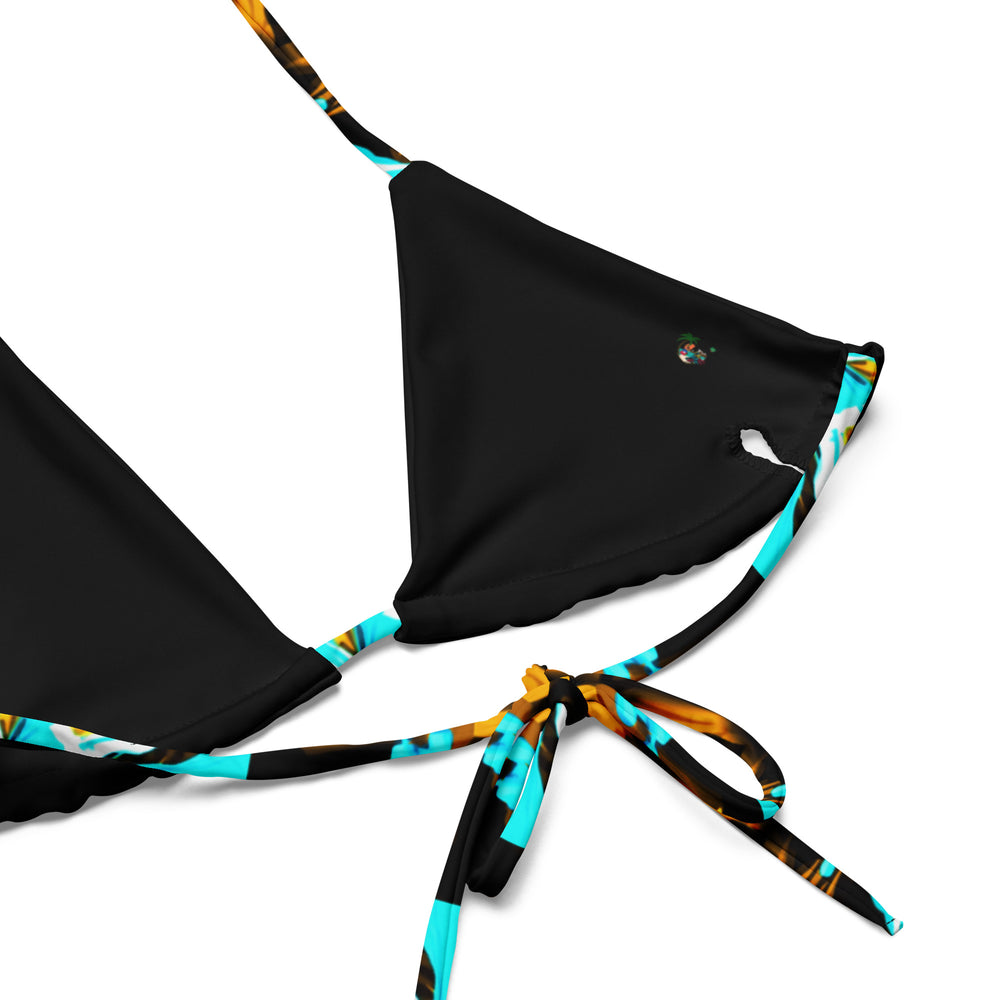 
                      
                        All-over print recycled string bikini
                      
                    