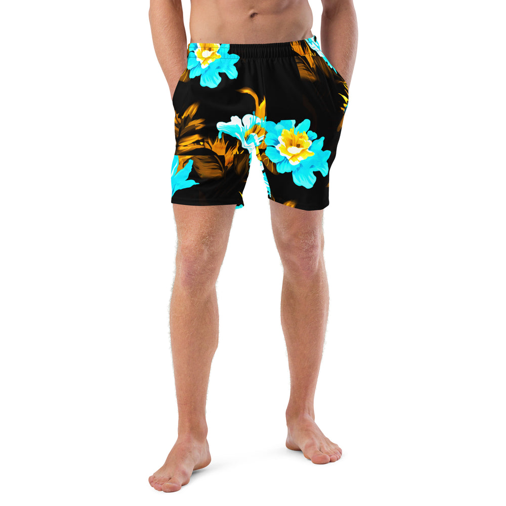 Floral Men's swim trunks