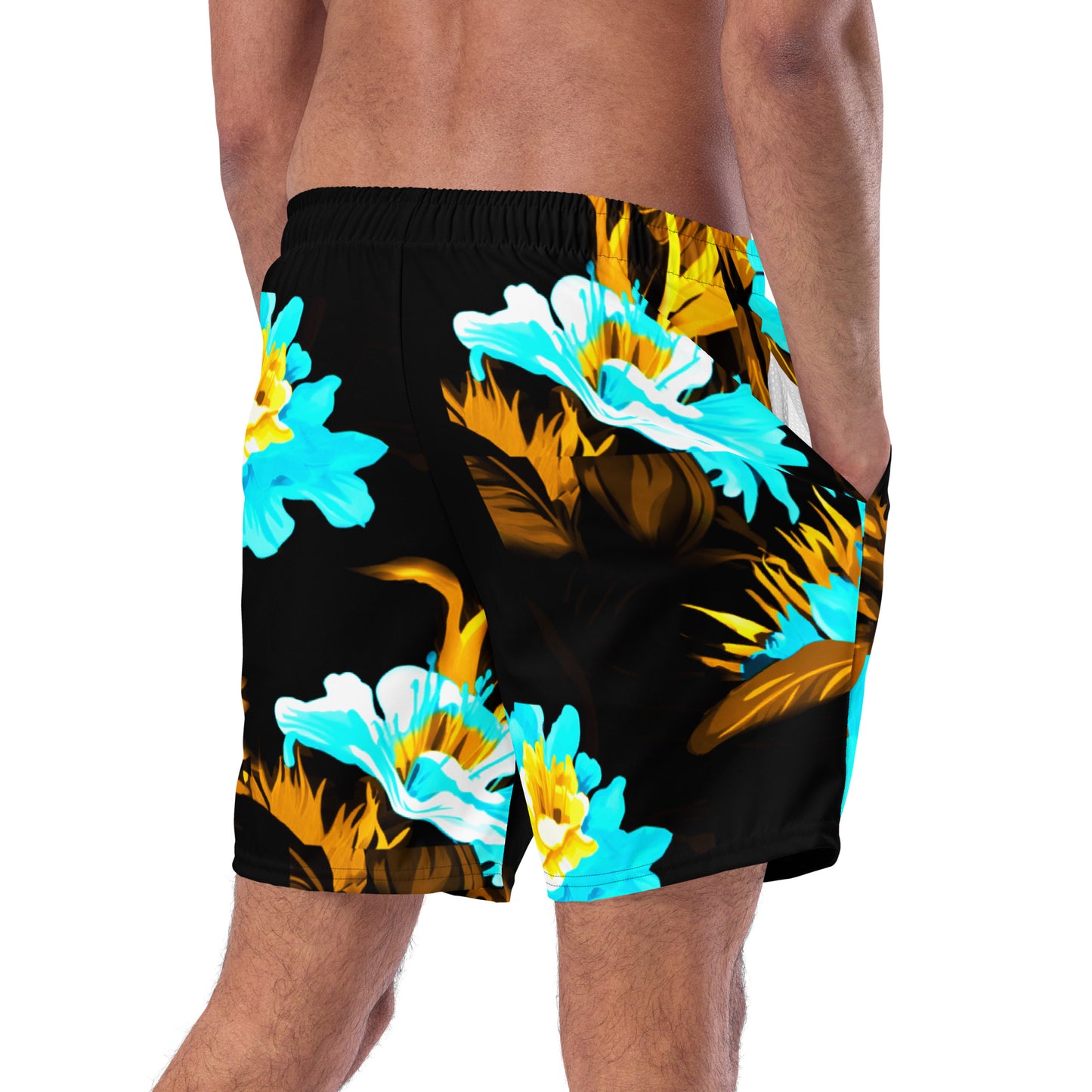 Floral Men's swim trunks