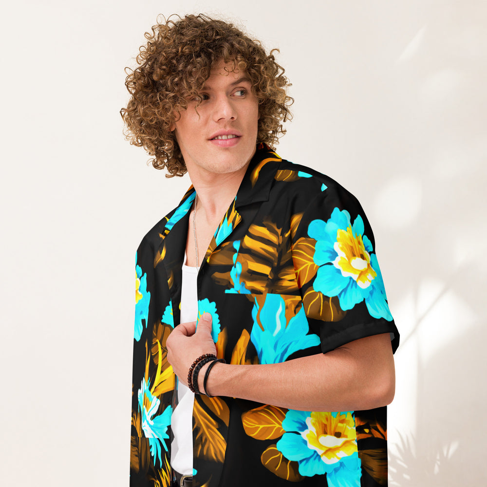 
                      
                        Floral Unisex button shirt
                      
                    