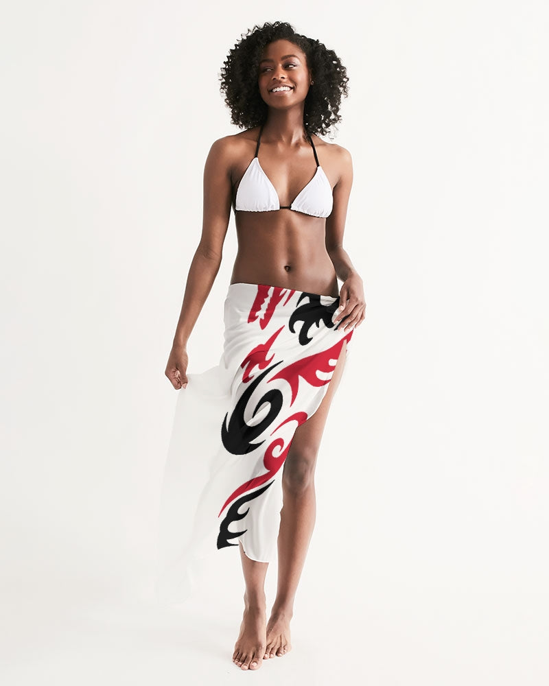 Trinidad and Tobago Swimsuit Cover Up – White Tribal