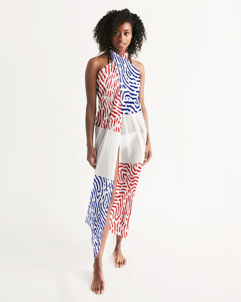 Dominican Republic Swimsuit Cover Up – White Fingerprint