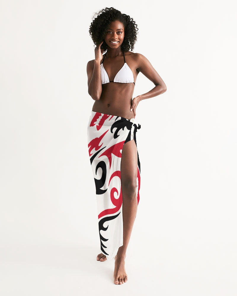 Trinidad and Tobago Swimsuit Cover Up – White Tribal