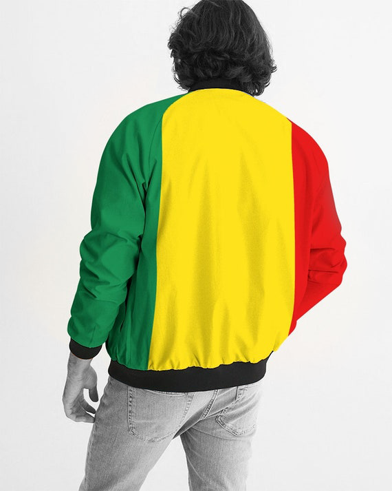 JAMAICA RASTA COLORS MEN'S BOMBER JACKET