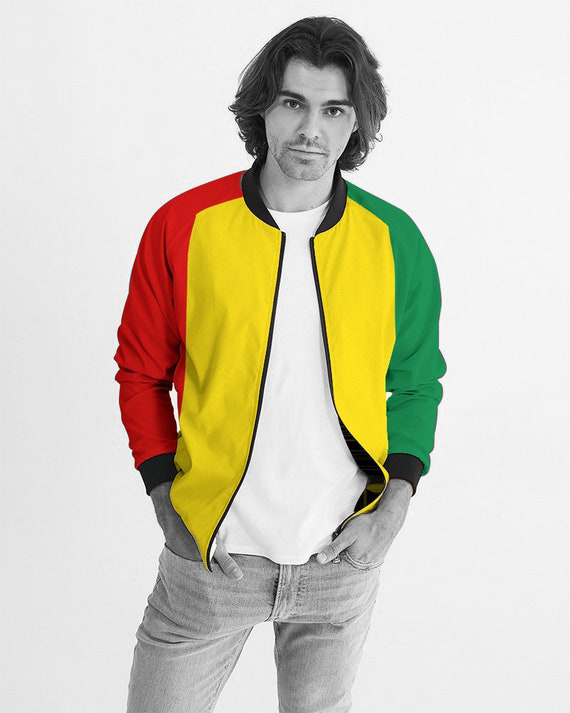 Jamaica Rasta Colors Men's Bomber Jacket