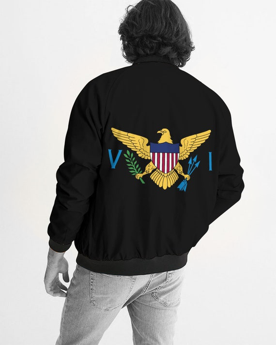 US VIRGIN ISLANDS MEN'S BOMBER JACKET