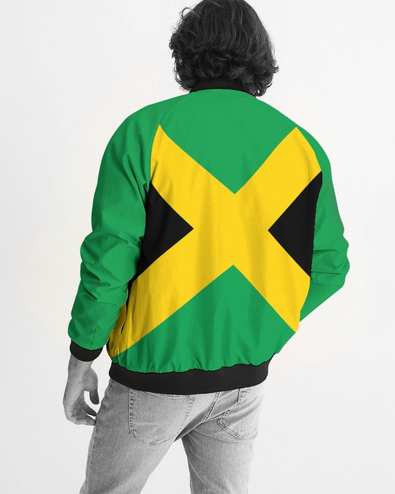 Jamaica Men's Bomber Jacket – Green Flag