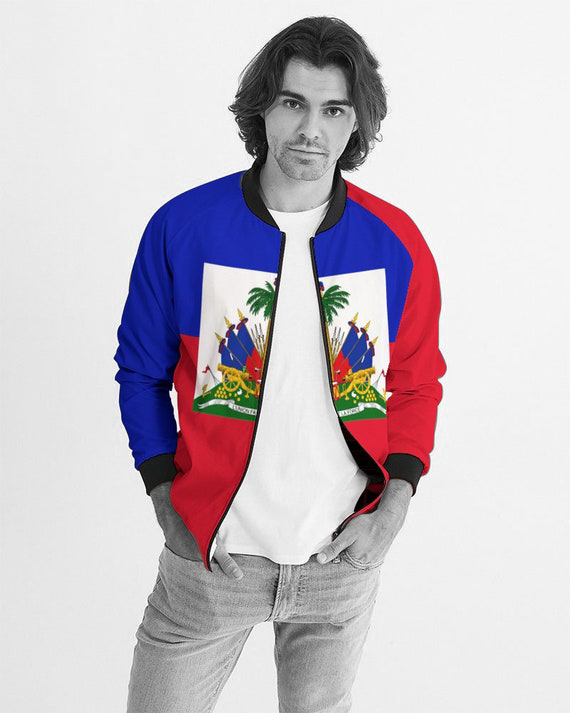 Haiti Men's Bomber Jacket – Full Flag