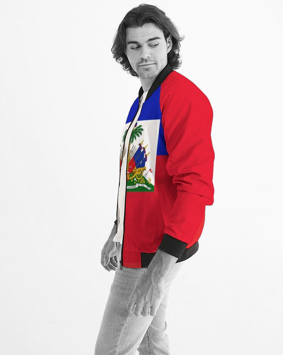 Haiti Men's Bomber Jacket – Full Flag