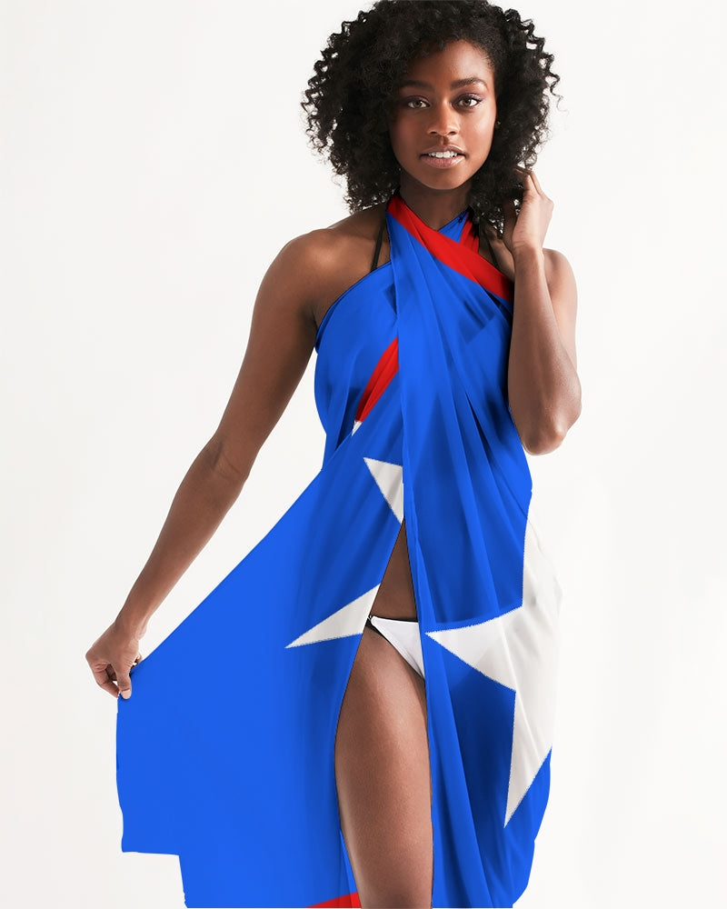 PUERTO RICO PATRIOTIC SWIMSUIT COVER UP