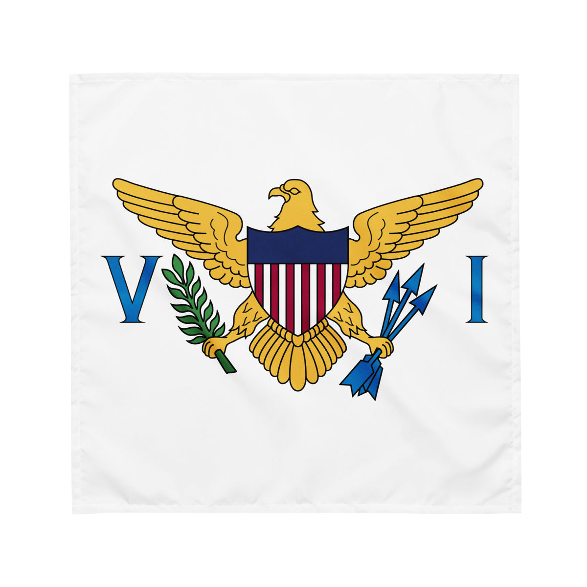 US Virgin Islands Bandana – White Crest