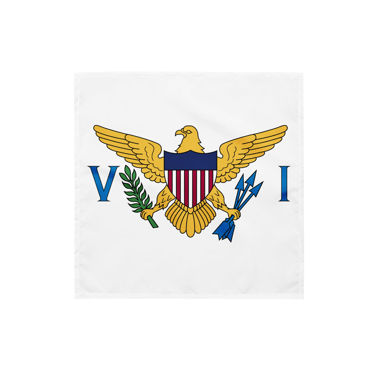 US Virgin Islands Bandana – White Crest