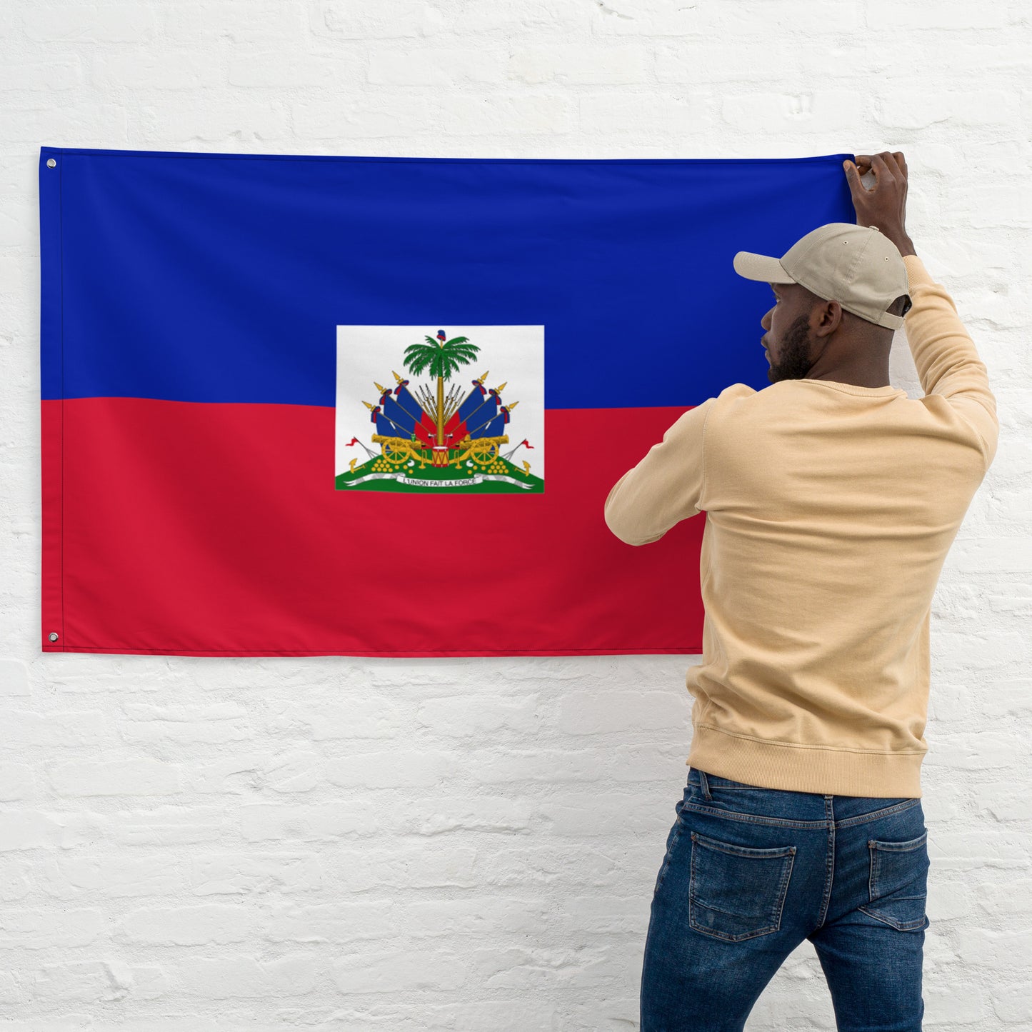 HAITI PREMIUM PATRIOTIC FLAG