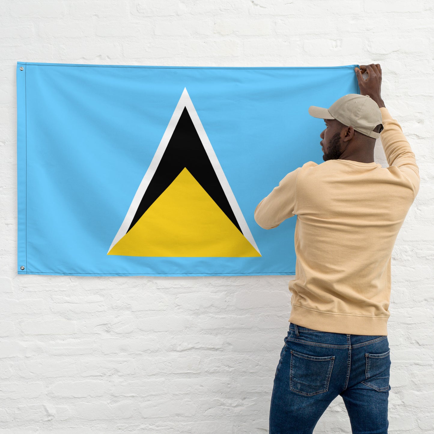 SAINT LUCIA PATRIOTIC FLAG