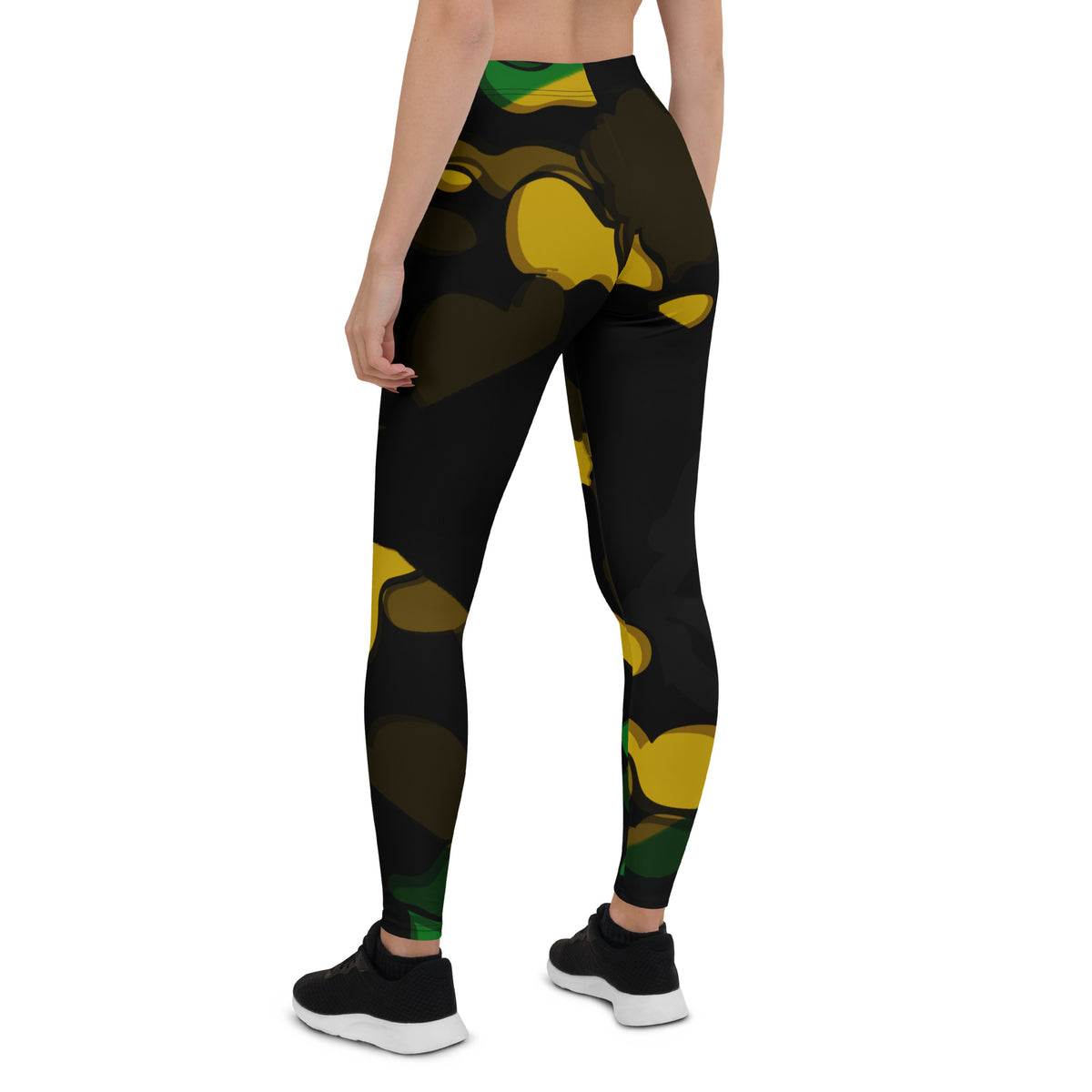Jamaica Camo Leggings – Black