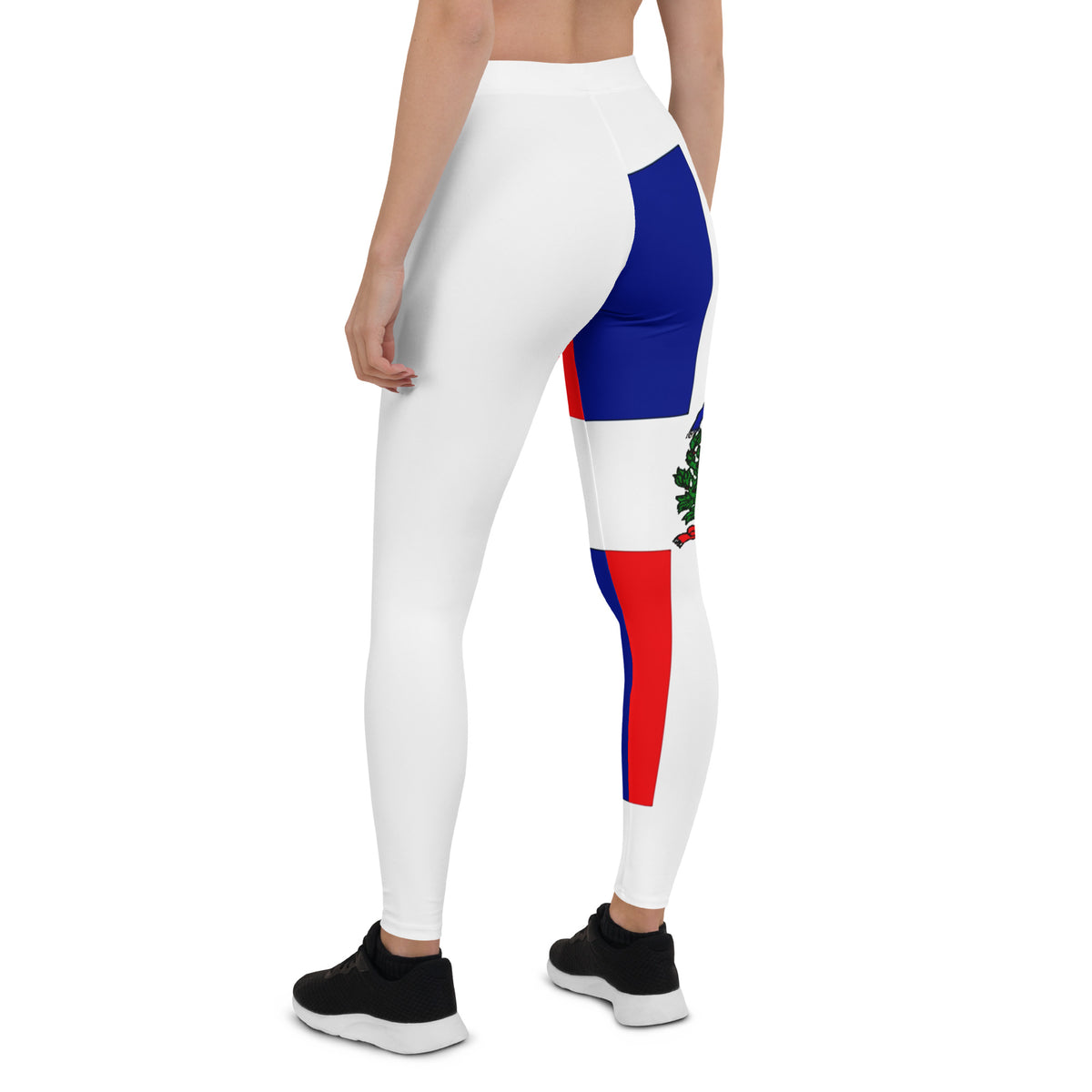 Dominican Republic Leggings – White Flag Panel