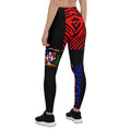 Dominican Republic Leggings – Black Crest Stripe