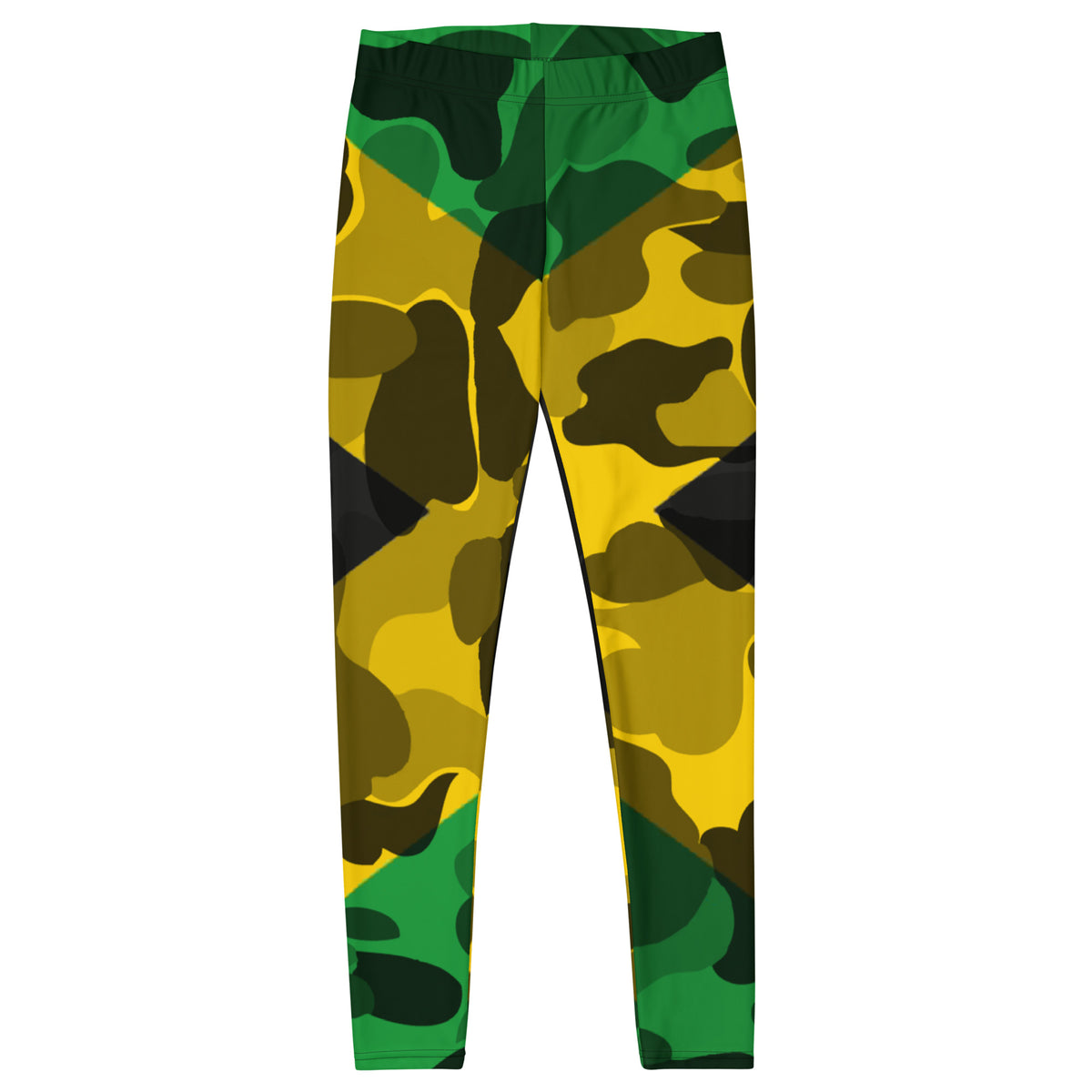 Jamaica Camo Leggings – Green & Gold