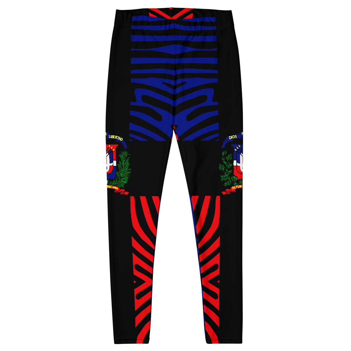 Dominican Republic Leggings – Black Crest Stripe
