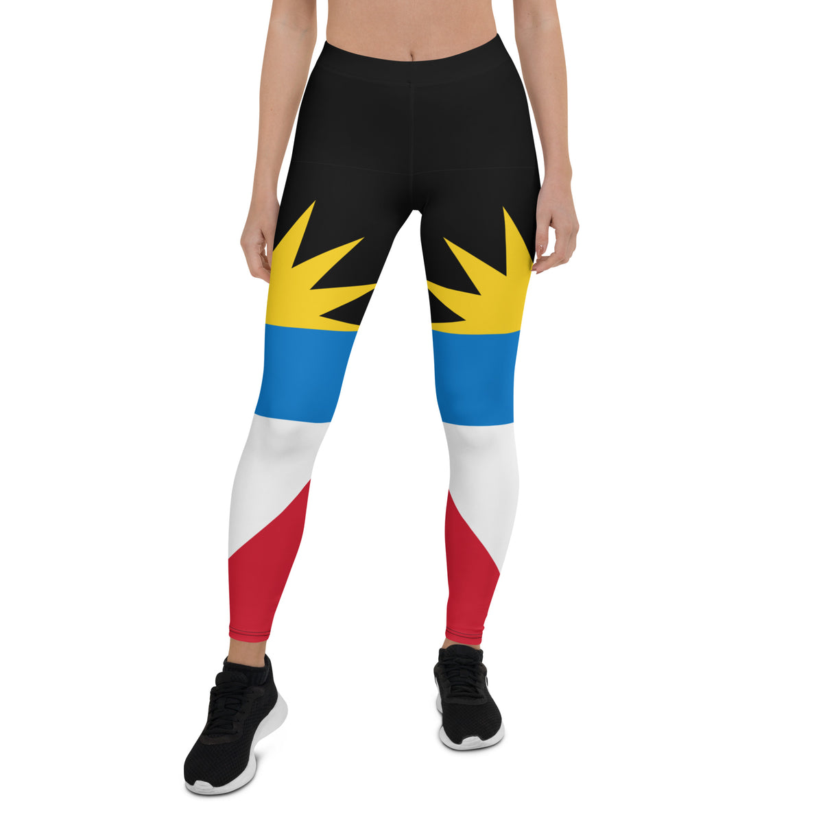 Antigua and Barbuda Leggings – Black Sunrise