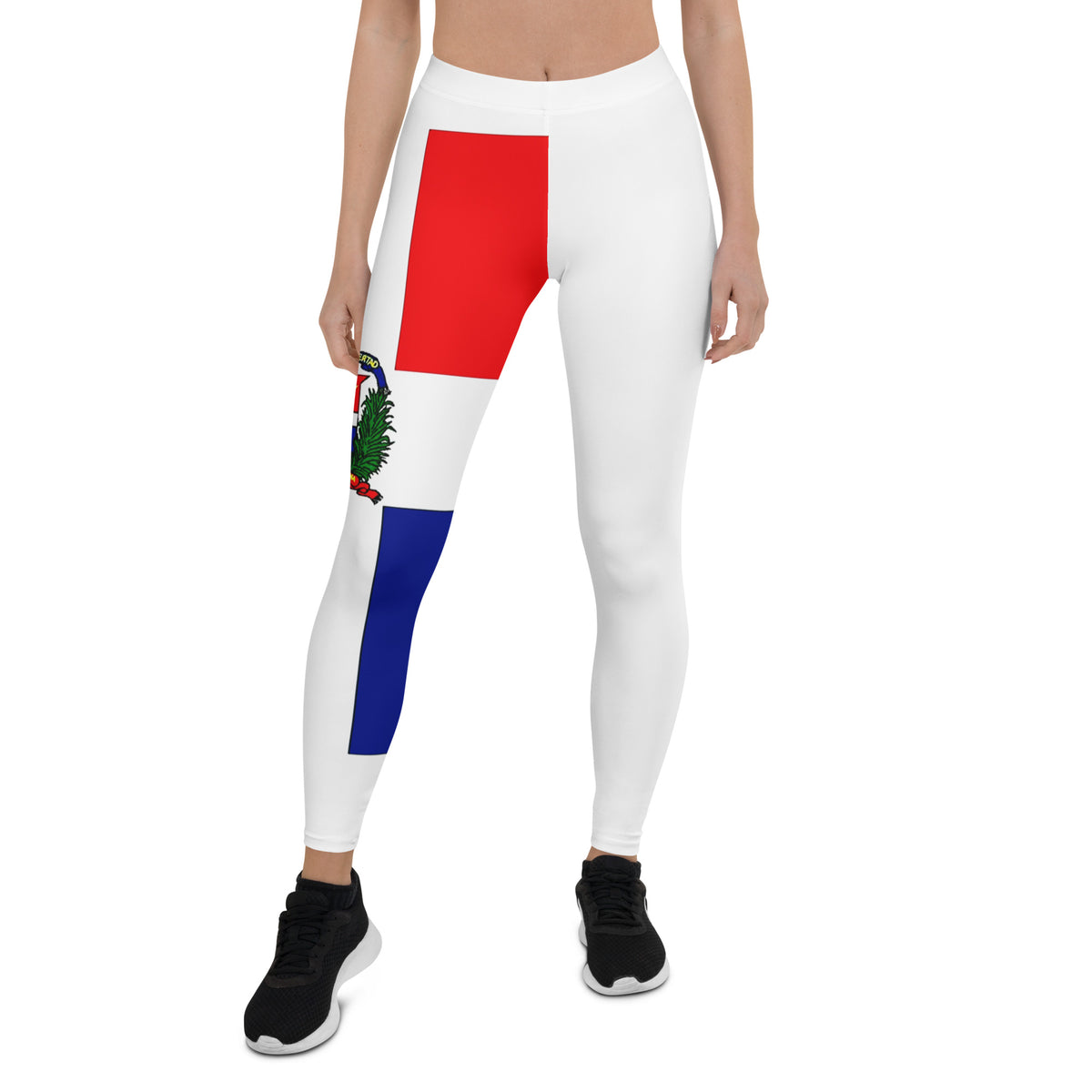 Dominican Republic Leggings – White Flag Panel
