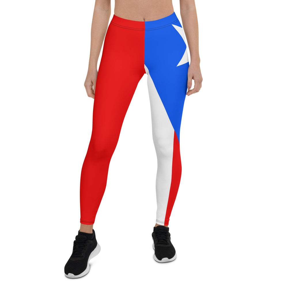 PUERTO RICO PATRIOTIC LEGGINGS