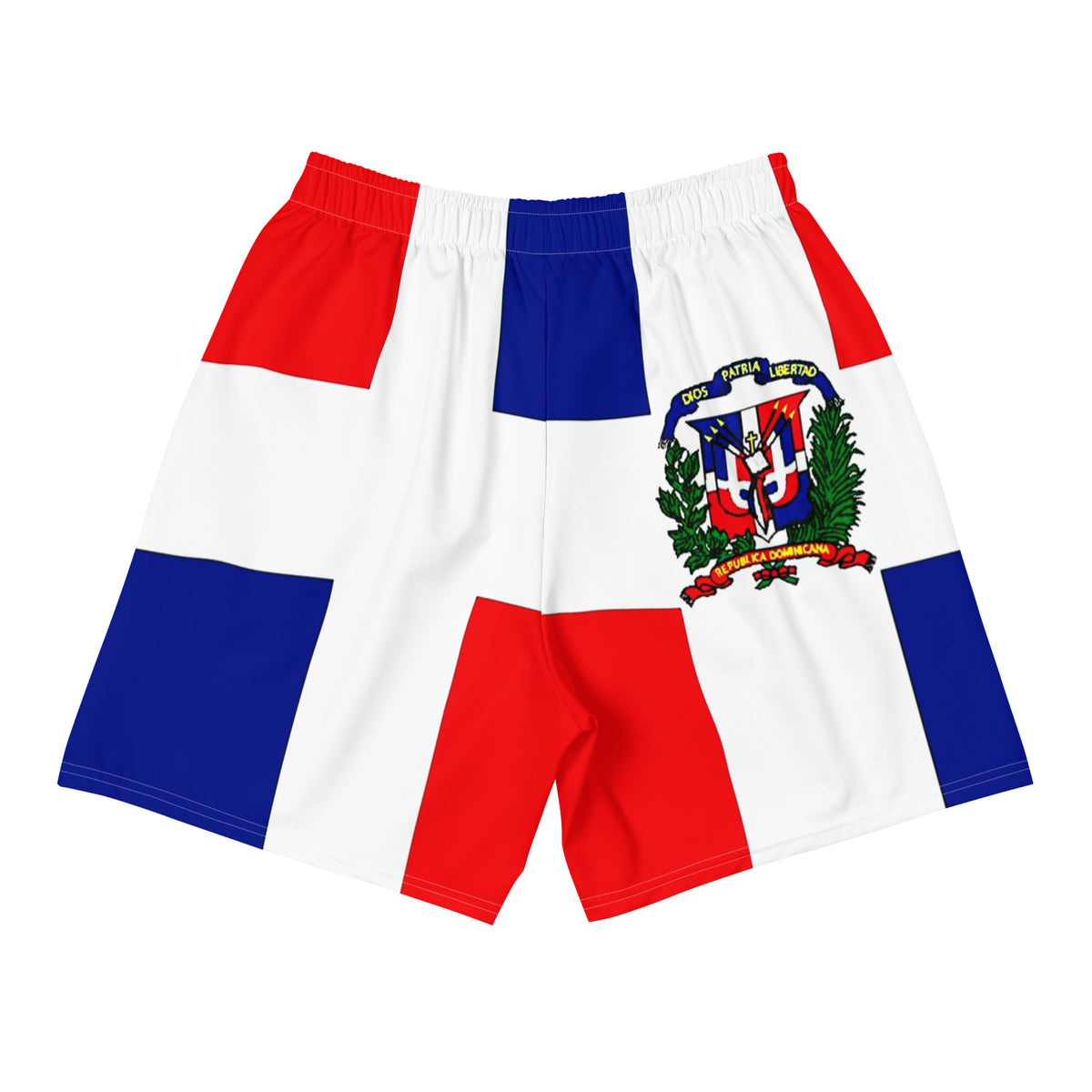 Dominican Republic Men's Athletic Long Shorts – Full Flag