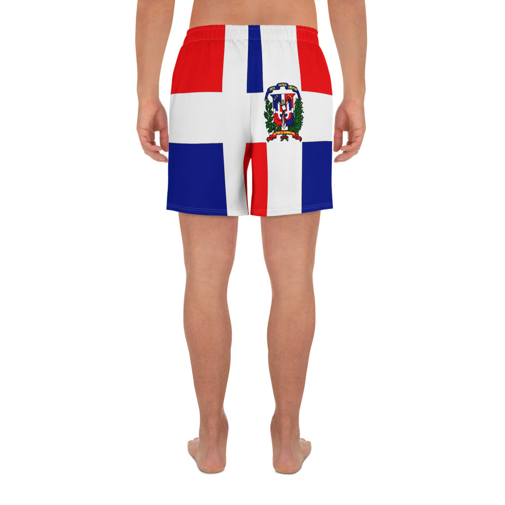Dominican Republic Men's Athletic Long Shorts – Full Flag