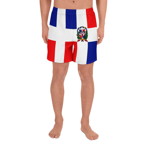 Dominican Republic Men's Athletic Long Shorts – Full Flag