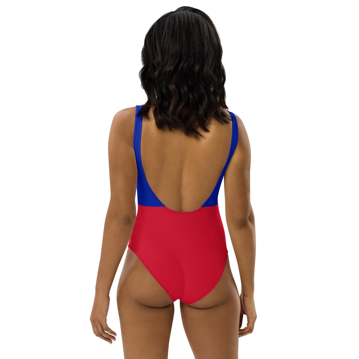 Haiti One-Piece Swimsuit – Full Flag