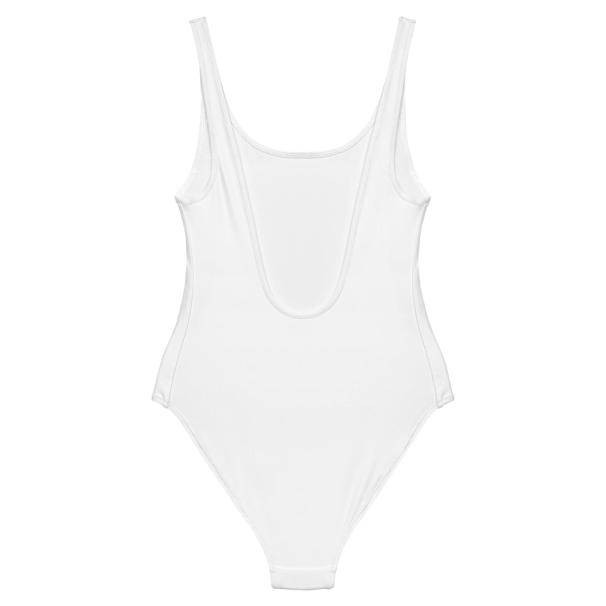 One-Piece Swimsuit – Solid White