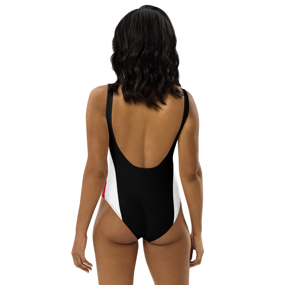 Trinidad and Tobago One-Piece Swimsuit – Black Side Stripe