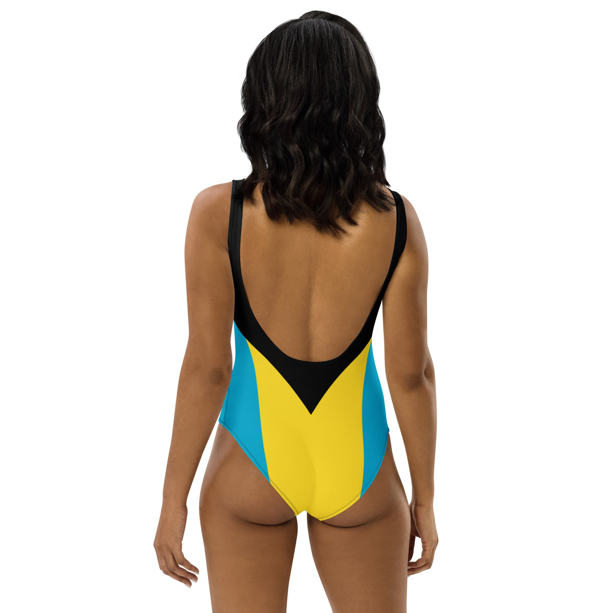 The Bahamas One-Piece Swimsuit – Black Chevron