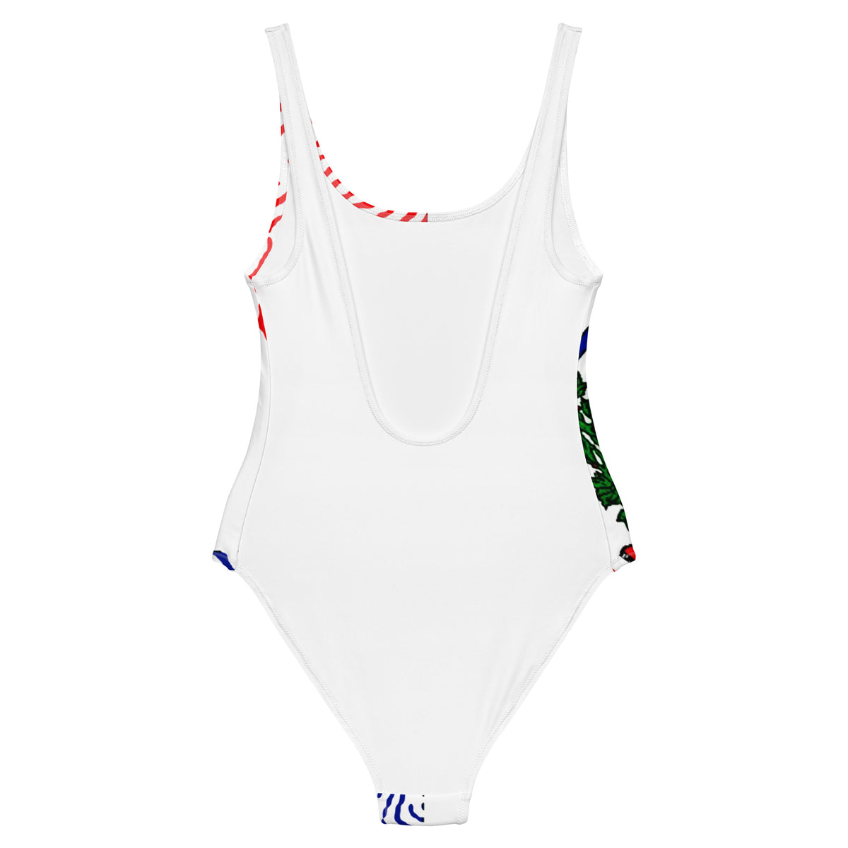 Dominican Republic One-Piece Swimsuit – White Crest Wave