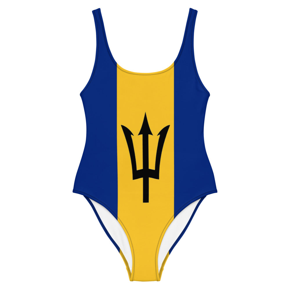 Barbados One-Piece Swimsuit – Full Flag