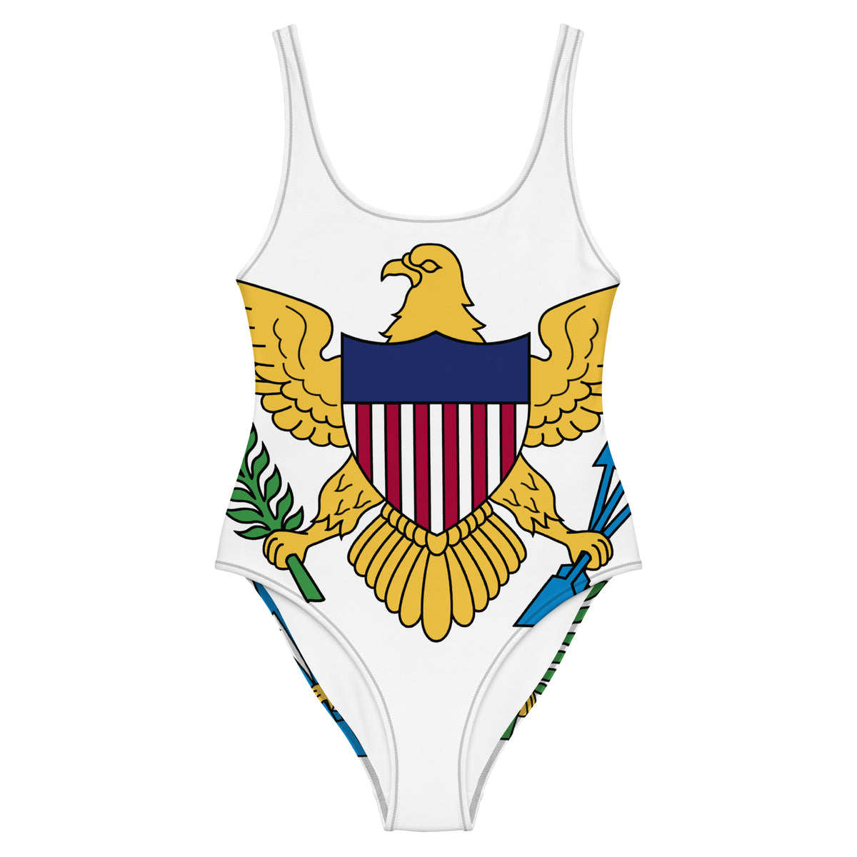 US Virgin Islands One-Piece Swimsuit – White Eagle Crest