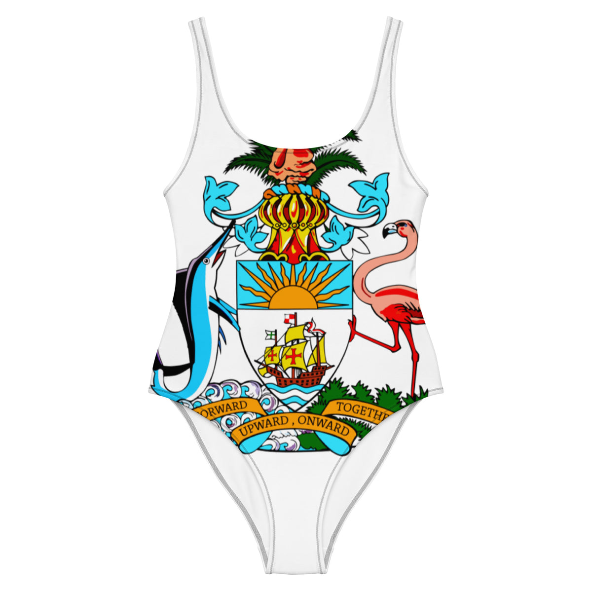 The Bahamas One-Piece Swimsuit – Coat of Arms
