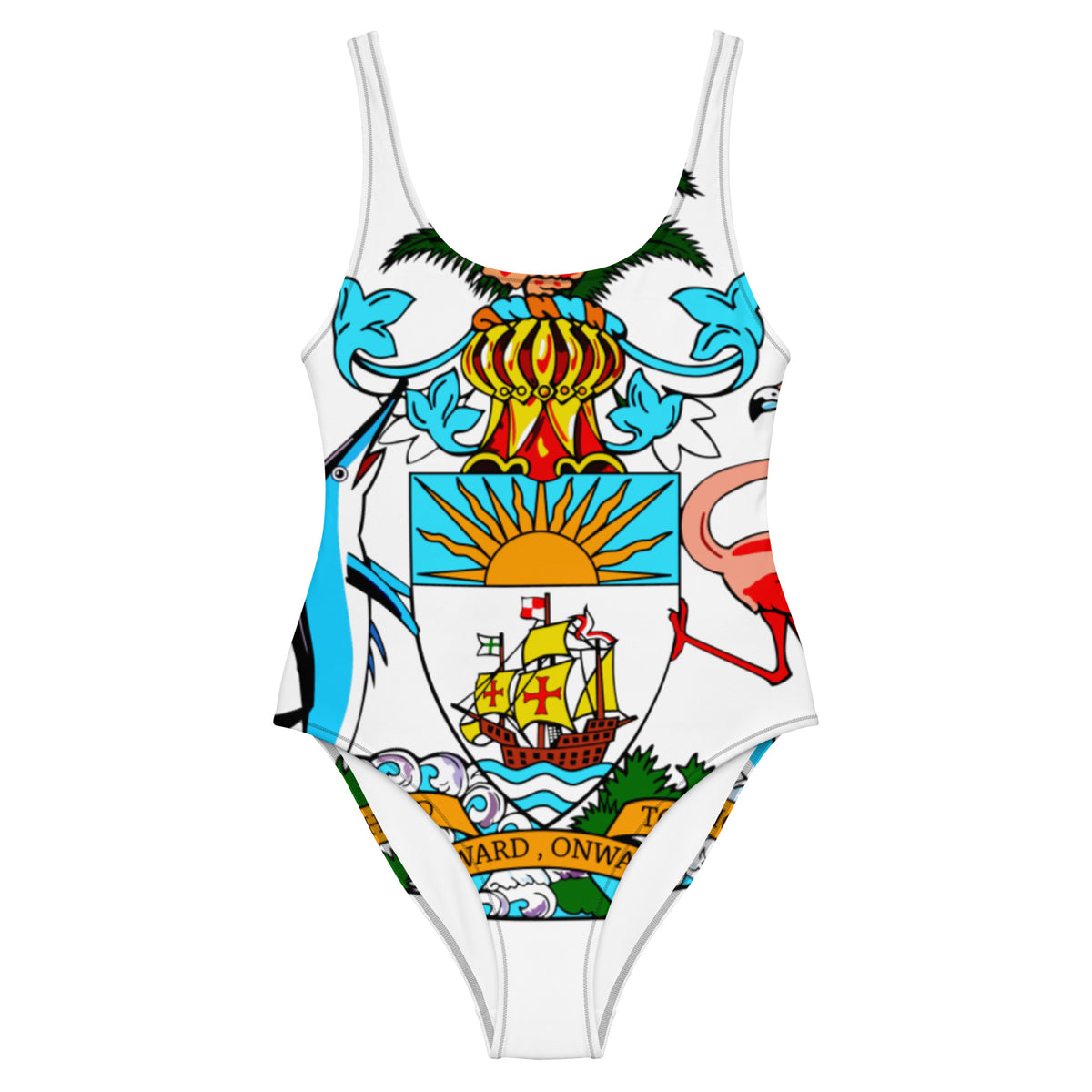 The Bahamas One-Piece Swimsuit – Coat of Arms II