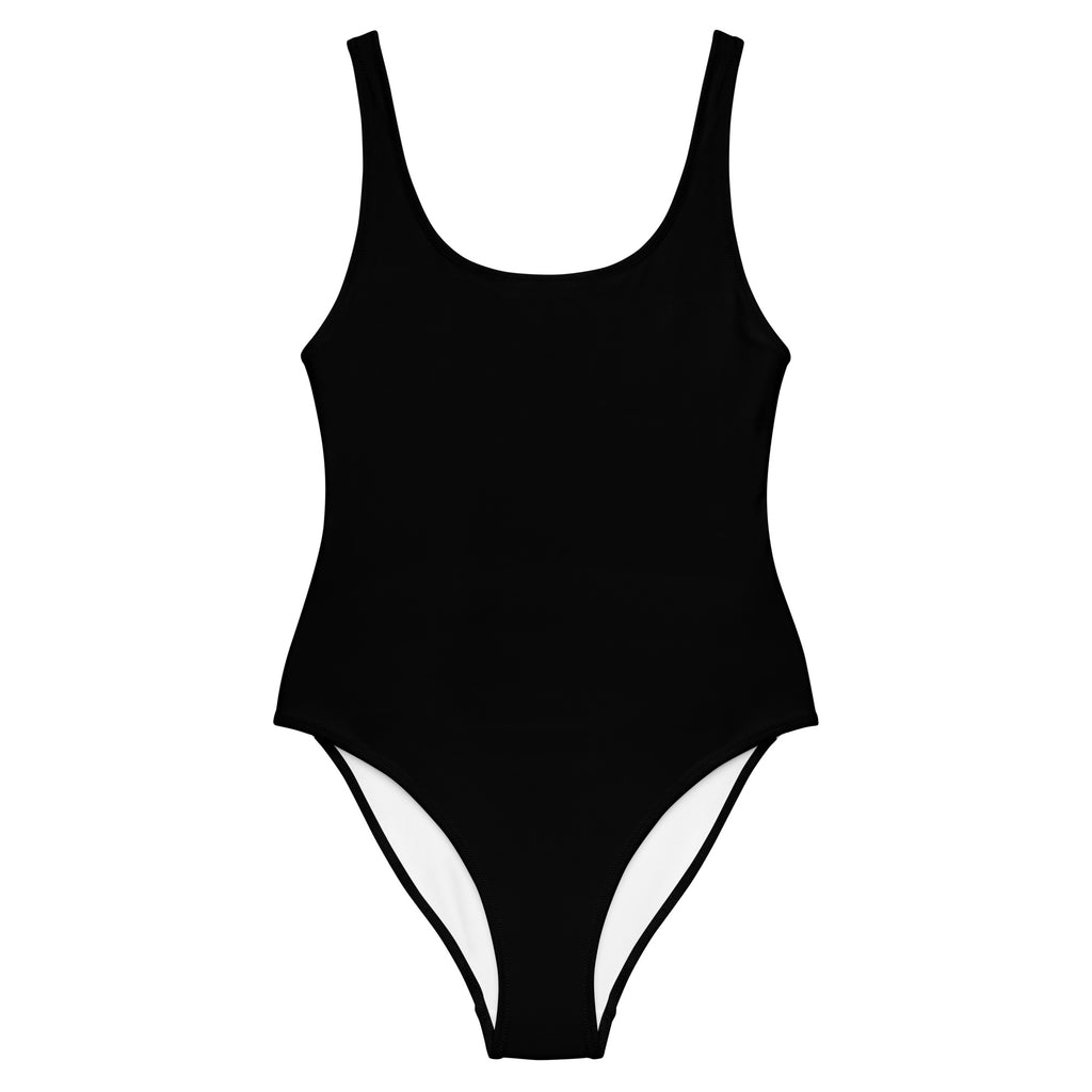 One-Piece Swimsuit – Solid Black