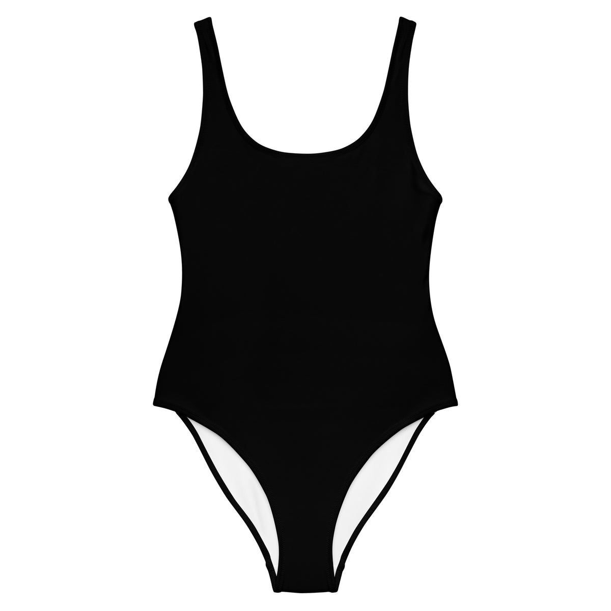 One-Piece Swimsuit – Solid Black
