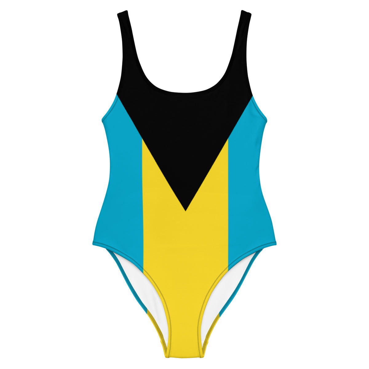 The Bahamas One-Piece Swimsuit – Black Chevron