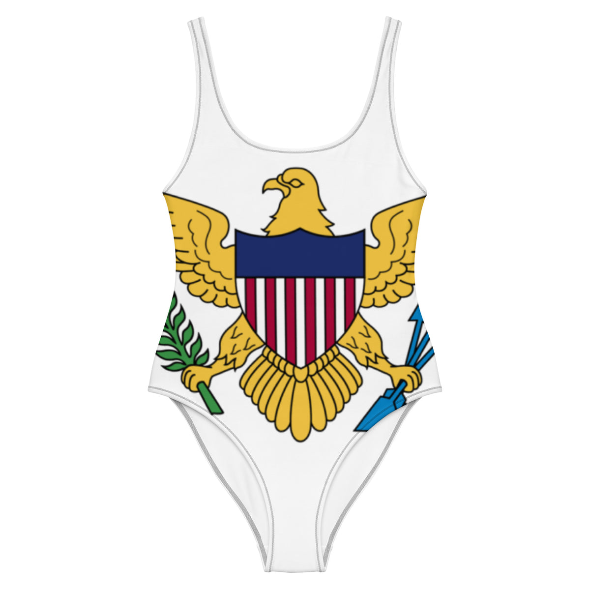 US Virgin Islands One-Piece Swimsuit – White Eagle Crest II