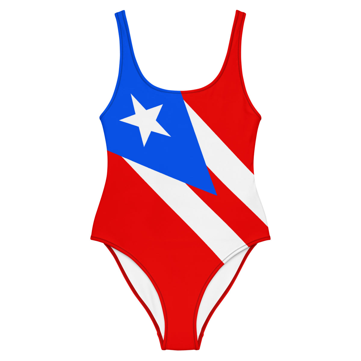 Puerto Rico Patriotic One-Piece Swimsuit