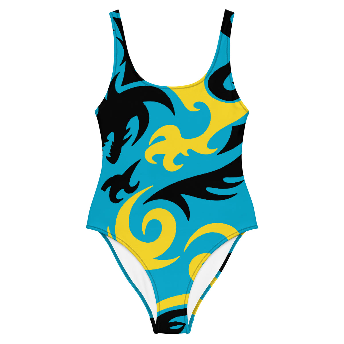 The Bahamas One-Piece Swimsuit – Aqua Tribal Dragon